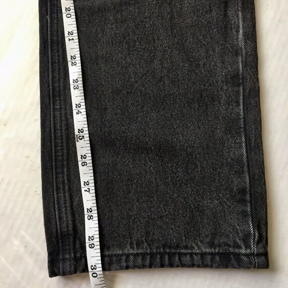 Princess Polly Crossover Asymmetric Straight Leg Button Fly Dark Size 8 - Picture 9 of 9